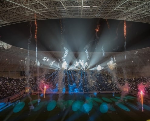 Accesul în noul stadion din Craiova prin scanarea biletului - sistem de ticketing