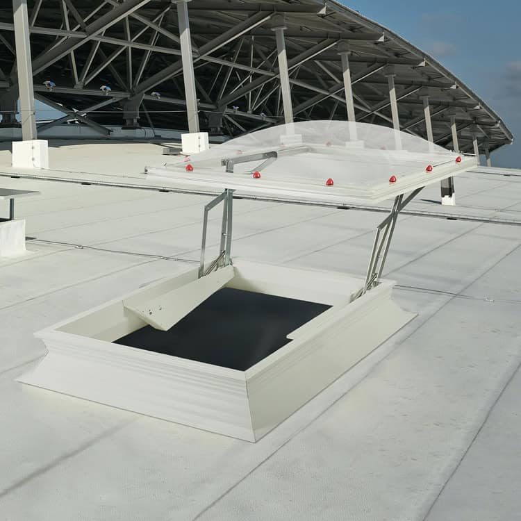 Fire protection, smoke extraction, evacuation, KADRA, smoke hatches